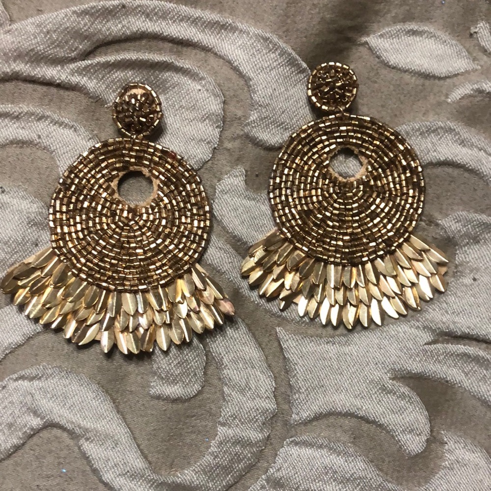 Gold earrings